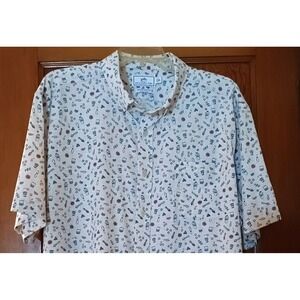 Southern Tide Mens XL Short Sleeve All Over Cocktail Print Shirt